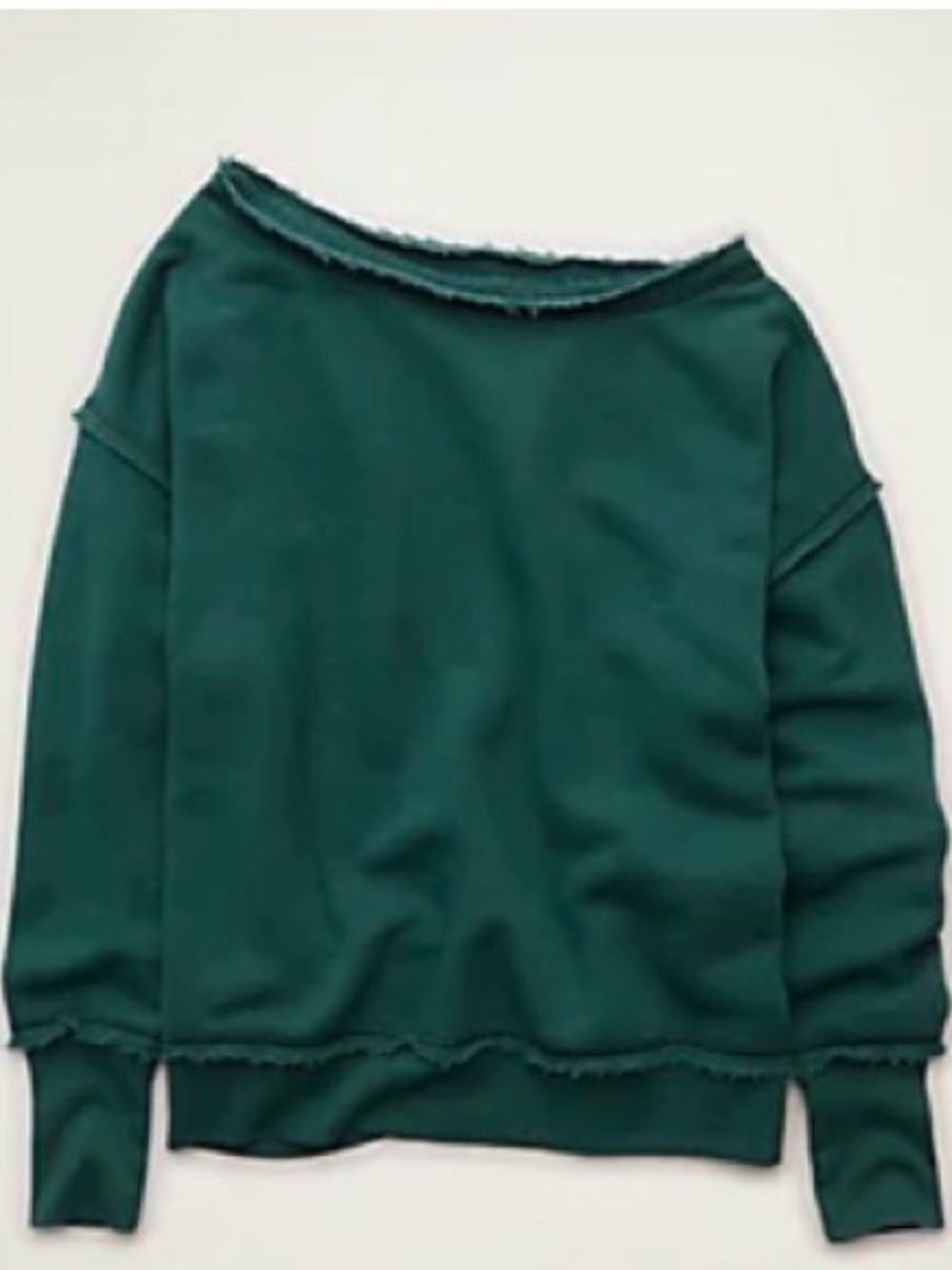 AE Dreamy fleece off the shoulder sweatshirt